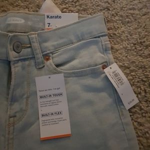 Girl hole jeans